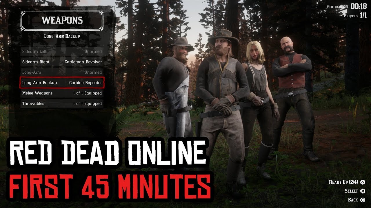 Red Dead Online - First 45 Minutes of Gameplay - YouTube