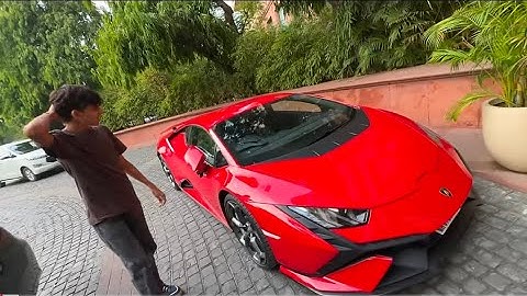 Red Lamborghini pasand aa gye #souravjoshivlogs ##viral
