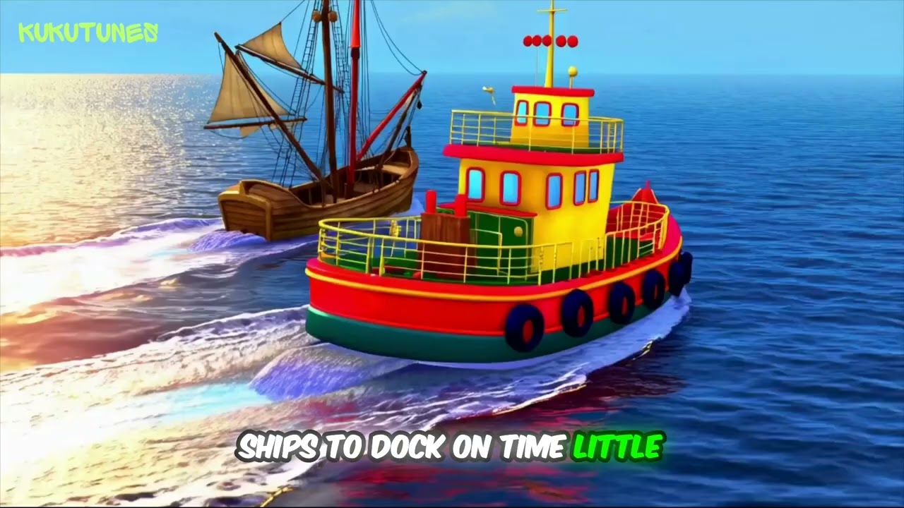 Little Tugboat Song | Fun Nursery Rhyme for Kids 🚢 | Sing Along