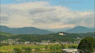 「9月2日」ライブカメラ　風越山、JR飯田線、天竜川