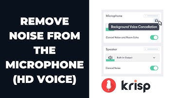 Remove Noise From The Microphone | KRISP | JOHN TECH