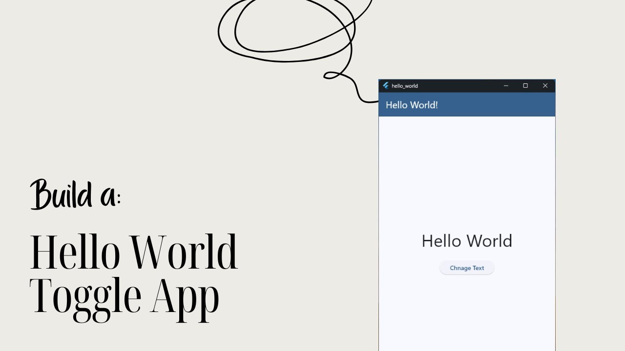 [FREE] Flutter Mini Class #1: Build Your First Hello World Toggle App ...