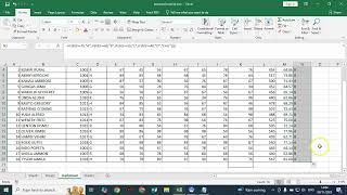 MICROSOFT EXCEL TO GENERATE GRADE, SORT & FILTER DATA