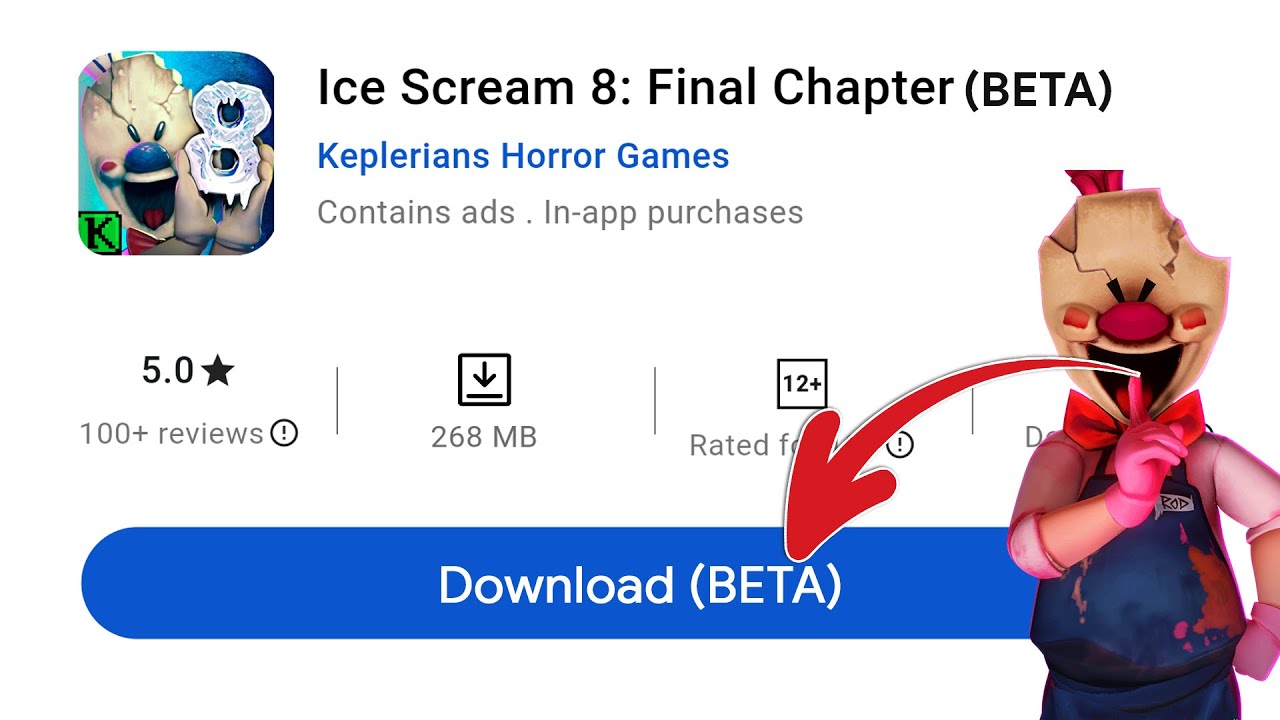 I got Beta Access for Ice Scream 8: Final Chapter