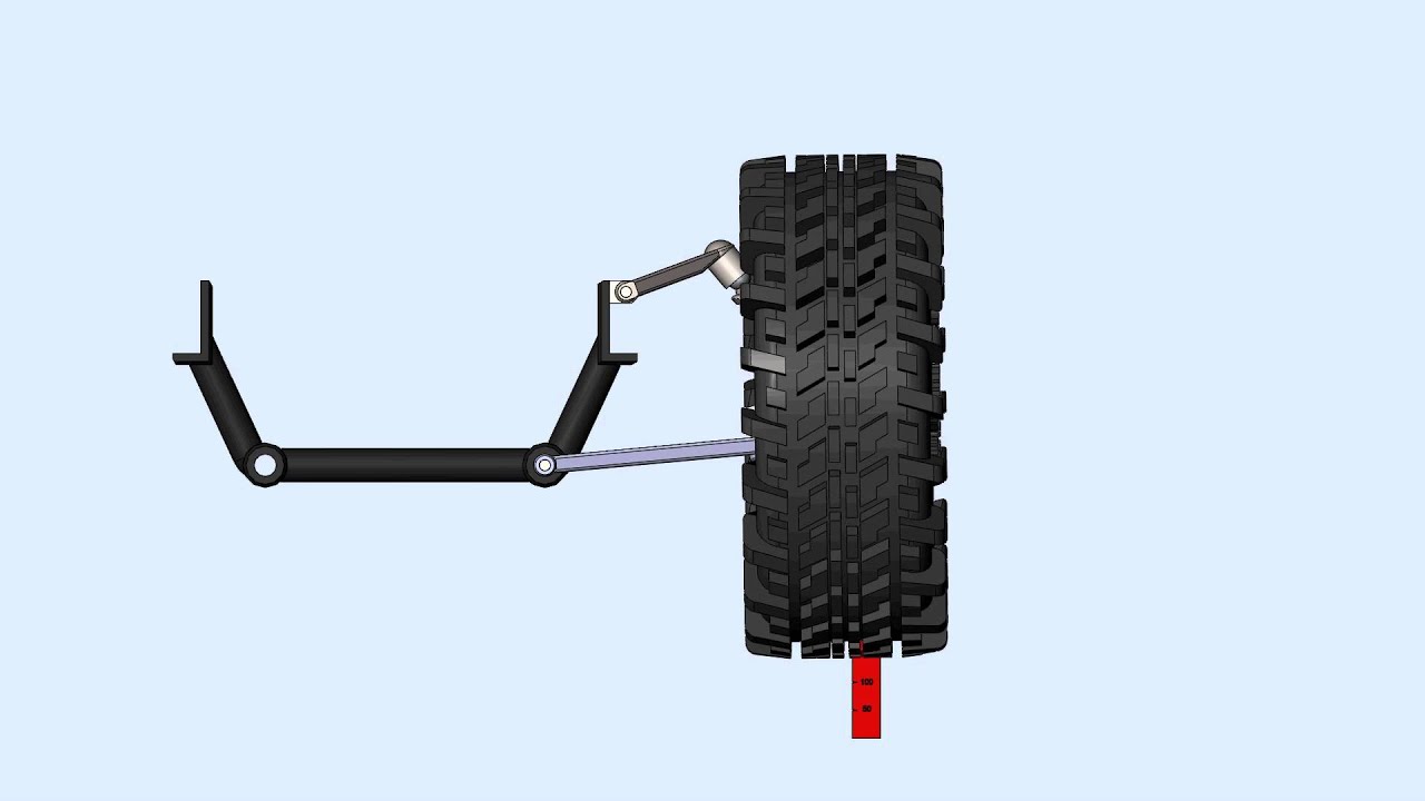 Работа передней подвески Нива,анимация. - YouTube