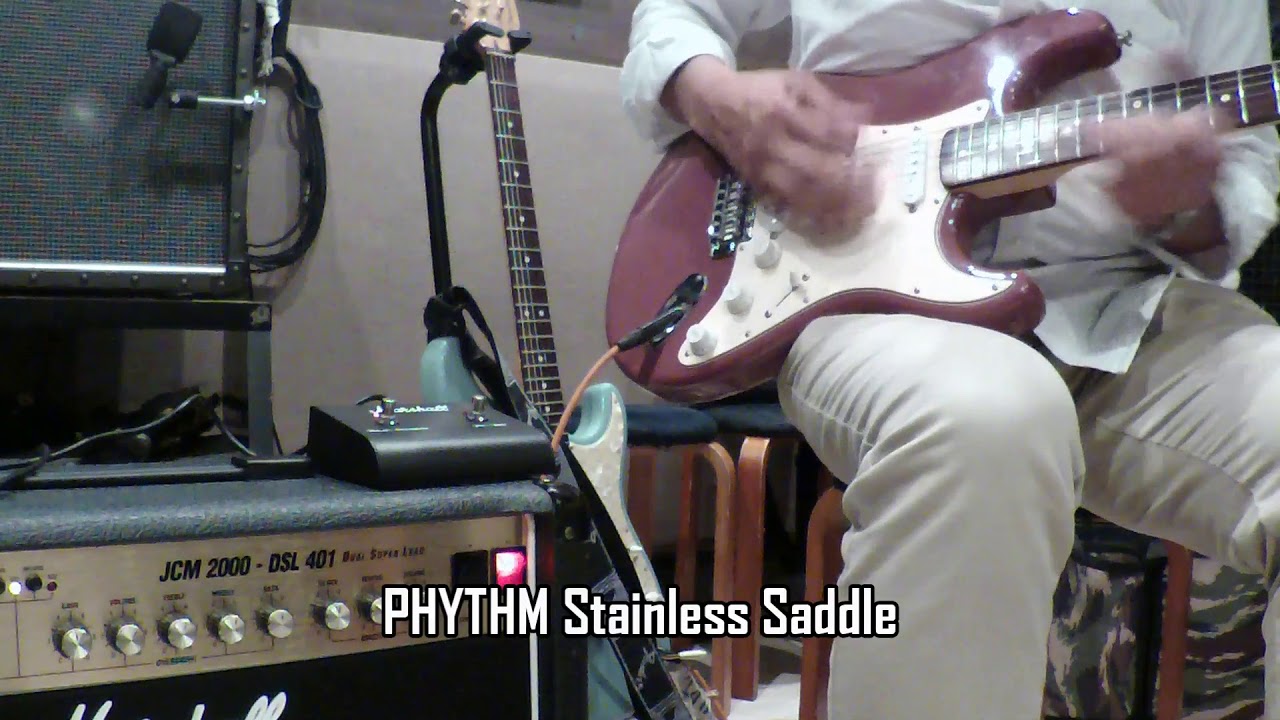 Phythm Stainless steel saddle for Stratocaster Made in Japan