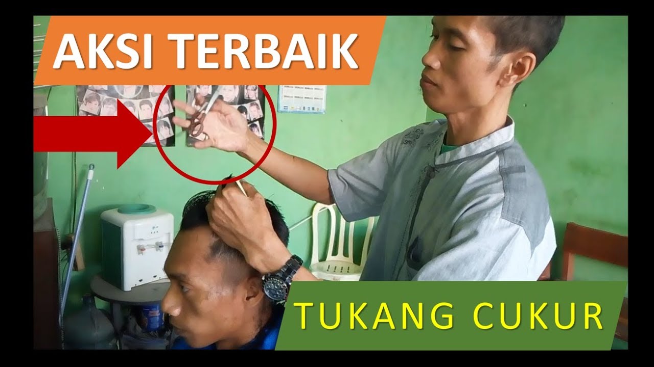Cukur Rambut Terbaik Lucu Trik Memainkan Gunting YouTube