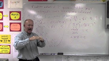 4.4: The Mean Value Theorem for Integrals
