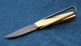 Knife Making  Cross Folder Knife