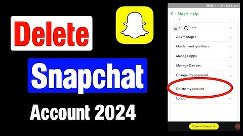 How to delete snapchat account permanently step by step