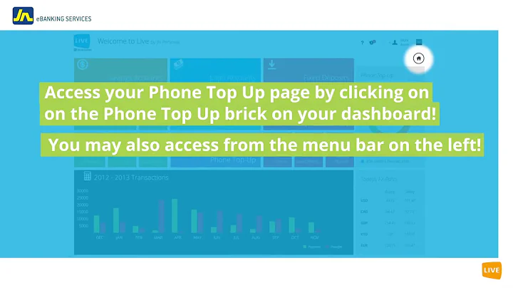 JN Bank LIVE Online Banking -  Phone Top Up