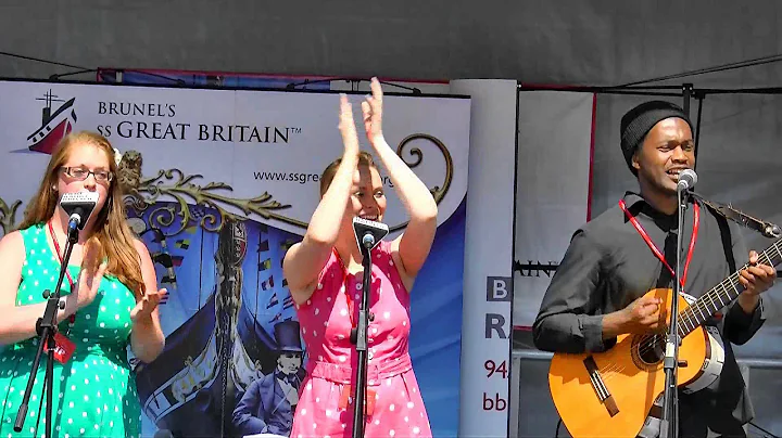 'Just 3' sing "Shackles" at Bristol Harbour Festiv...