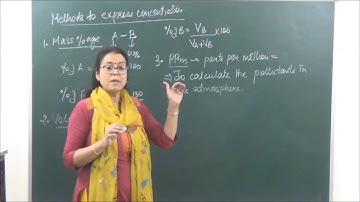 CHEM-XII-2-1 Method of expressing concentration (2017)  Pradeep Kshetrapal Physics channel