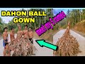 DIY BALL GOWN NA GAWA SA DAHON NG SAGING