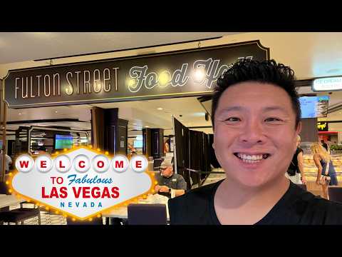 I Tried EVERY Restaurant Inside Harrah’s Fulton Street Food Hall! (Vegas Gauntlet)