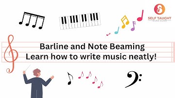 Music Theory Lesson 9: Bar line and note beaming. Learn how to write music neatly!