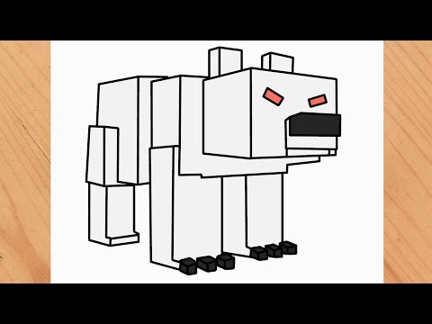 How to draw The POLAR BEAR from 99 Nights in the Forest