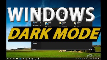 Windows 10 Dark Theme Mode | Color Change : Official Video