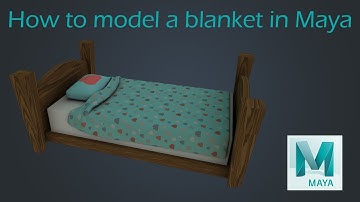 How to model a blanket in maya (nCloth) | Maya Tutorial