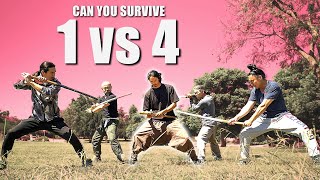 The Ultimate Test: Me vs 4 Samurai Pros｜Training with Burai