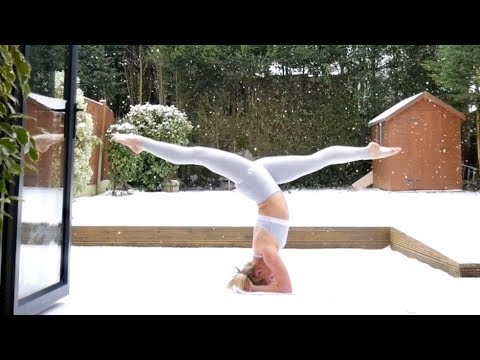 Snowga - yoga in the snow yoga inspirational words
