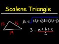 How To Find The Area of a Scalene Triangle