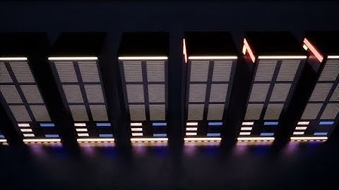A Huge Data Center with Servers in a Dark Room | Motion Graphics - Videohive template