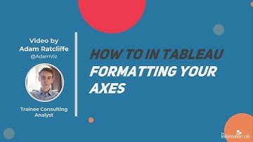 How to in Tableau in 5 mins: Formatting your Axes