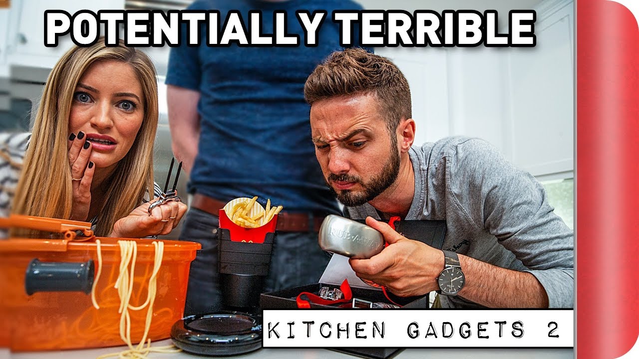 Reviewing Potentially TERRIBLE Kitchen Gadgets Ft. iJustine | Sorted Food