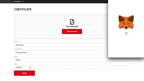 Certificate Verification (ETH Blockchain)
