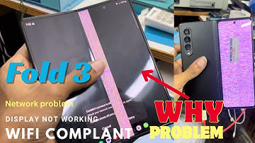 Samsung z fold 3 display & wifi & speaker 🔊 problem ( easy fix). Only stip charge flip & fold