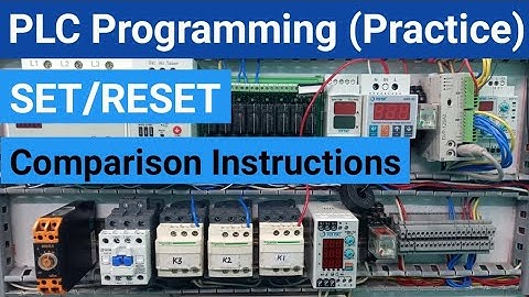 PLC Programming Practice Exercise |Comparison and SET/RESET Instructions| PLC Programming in Hindi