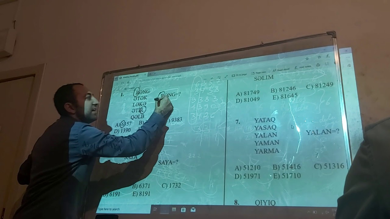 Şifrələr,verbal testlər