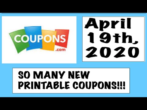 SO MANY NEW PRINTABLE COUPONS!– 4/19/20