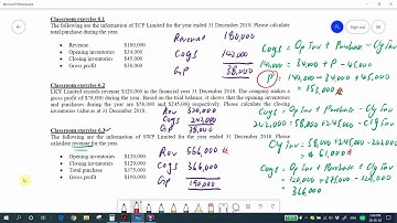 ACC 2013 Financial Accounting 2 - Chapter 6 Incomplete record and internal control Part 1