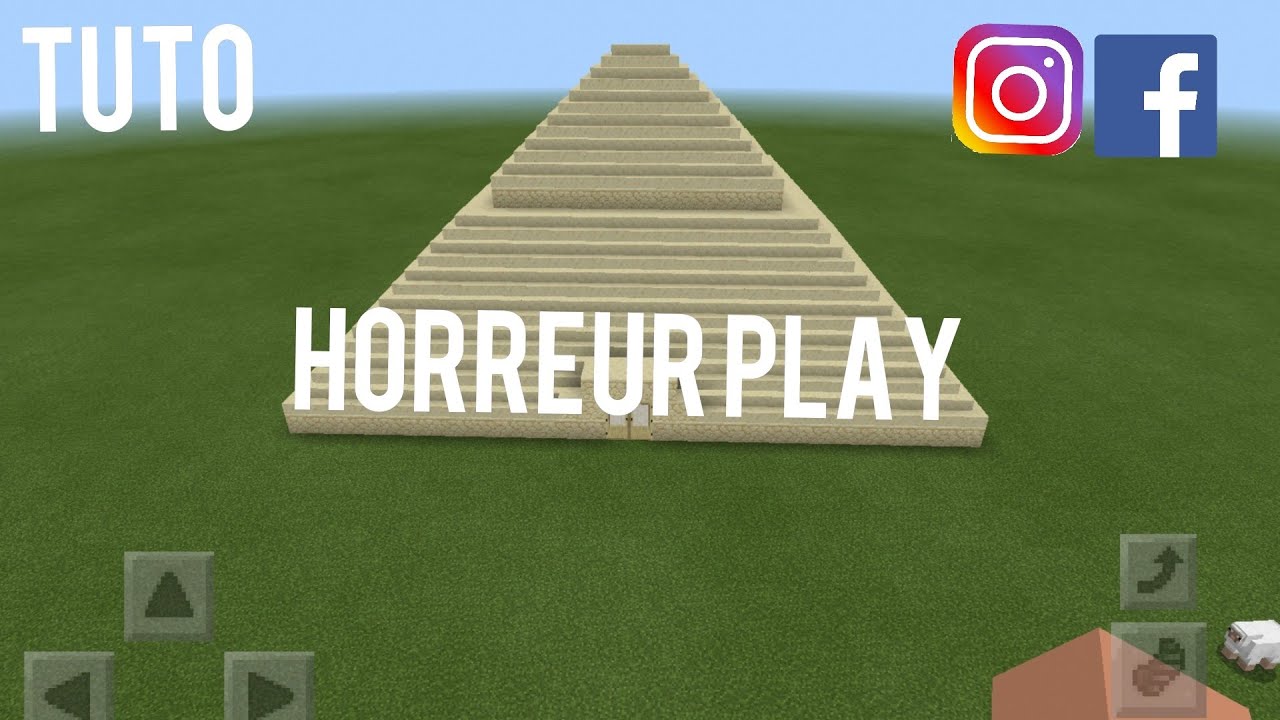 tuto minecraft j'apprend a fair une pyramide - YouTube