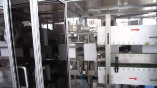 Линия для упаковки сыпучих продуктов в картонные коробки ZH100(Линия использует горячий клей для склеивания клапанов коробки., 2014-07-09T07:45:58.000Z)