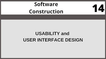 What is usability SOftware Construction in hindi Urdu CSE299 LECTURE 14