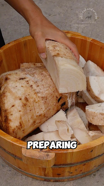 The banana root crunchy summer snack