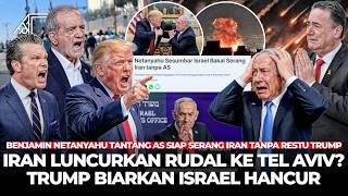 Pertempuran Dimulai? Iran Serang Puluhan Rudal ke Tel Aviv!  Trump Murka Netanyahu Ganggu Damai