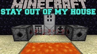 Minecraft: STAY OUT OF MY HOUSE (MINES, LASERS, AND KEYCODES) Security Craft Mod Showcase