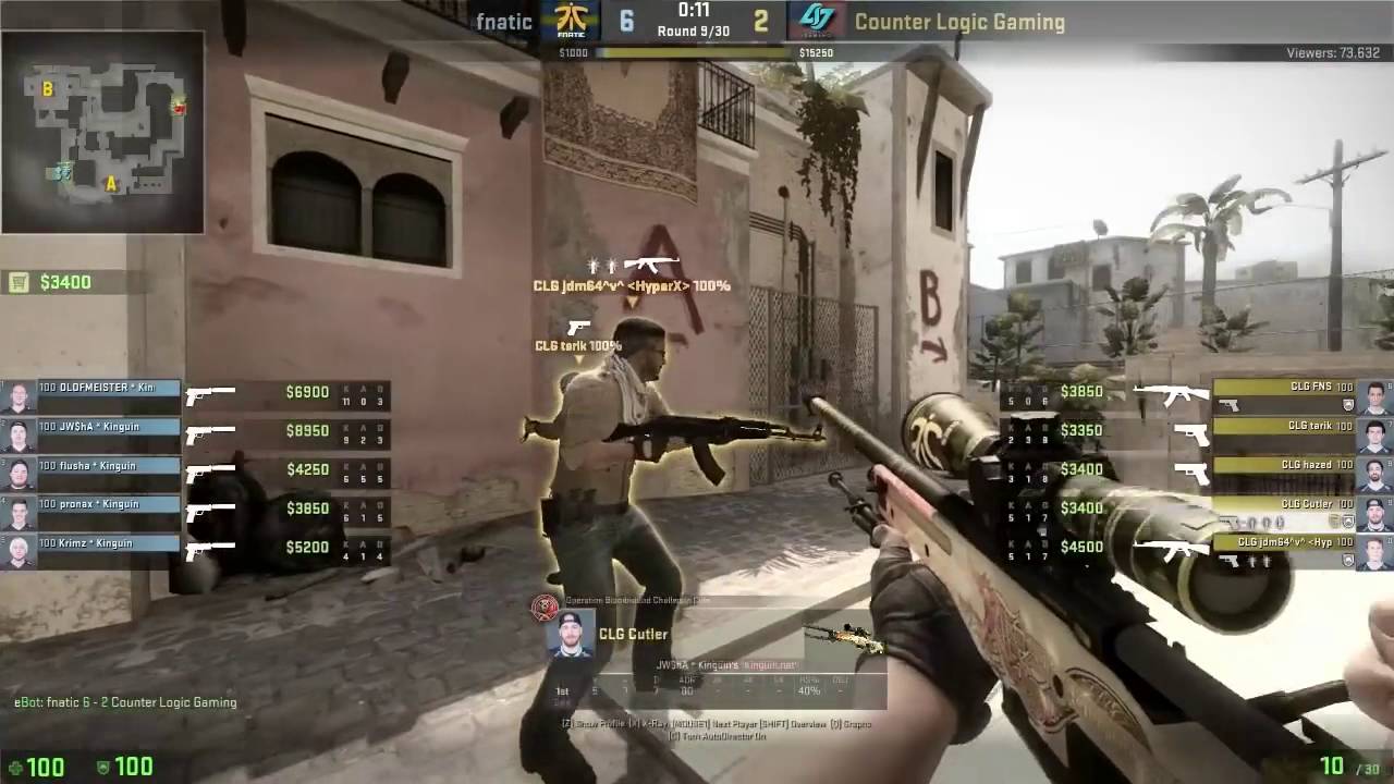 CS GO   CLG teamspeak vs Fnatic mirage
