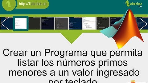 ciclo for – matLab (numeros primos)