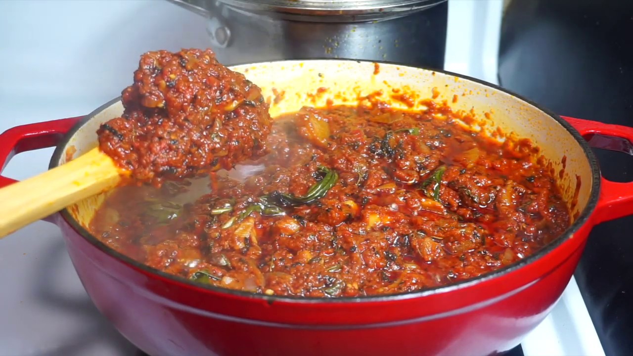 NIGERIAN STEW || BEST BASIL GOAT MEAT STEW EVER! || SALSA PASTE