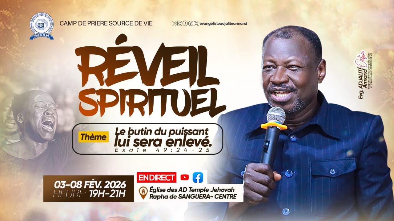 LE BUTIN DU PUISSANT LUI SERA ENLEVÉ - Evg. ADJALITÉ Armand • A/D SANGUERA- CENTRE (J5)