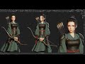 Blender 3d modeling   archer   character