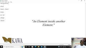 HTML Tutorial for Beginners   09   Nested elements