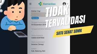 CARA VALIDASI DATA PADA AKUN SATU SEHAT SDMK LEWAT SISDMK