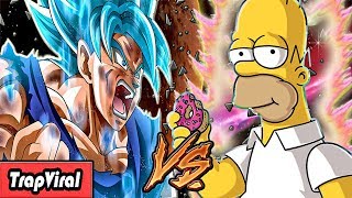 GOKU VS HOMERO SIMPSON | BATALLAS VIRALES DE TRAP - RomanoLaVoz (VideoclipOficial)