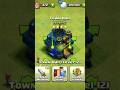 Town Hall 1 to Max Town Hall in 50 sec #clashofclans #gaming #shorts
